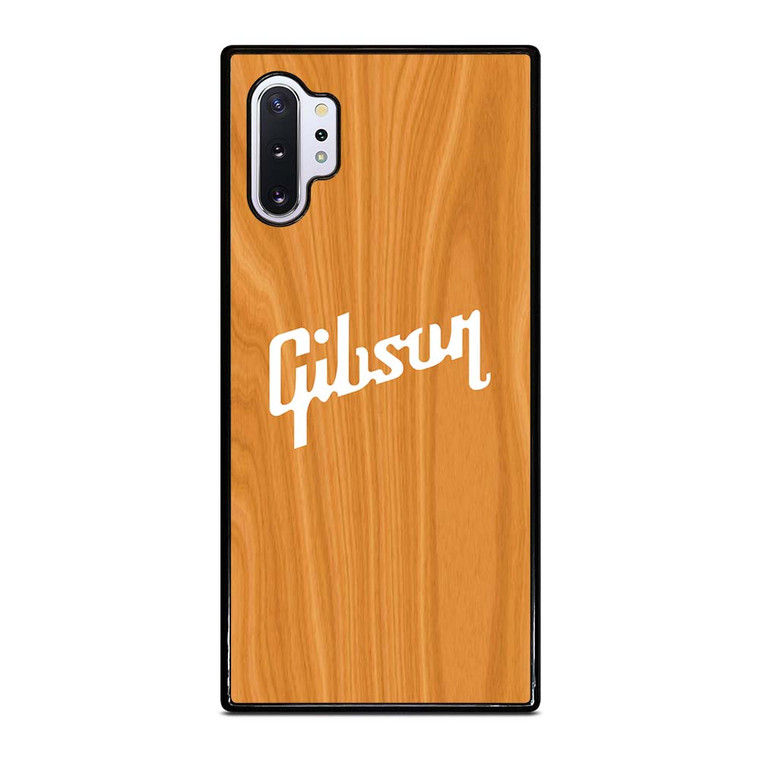 GIBSON GUITAR WOODEN LOGO 2 Samsung Galaxy Note 10 Plus Case Cover