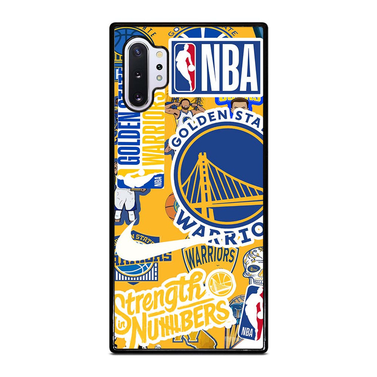 GOLDEN STATE WARRIORS NBA STICKER BOMB Samsung Galaxy Note 10 Plus Case Cover
