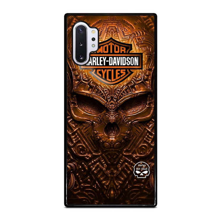 HARLEY DAVIDSON SKULL METAL MOTOR Samsung Galaxy Note 10 Plus Case Cover