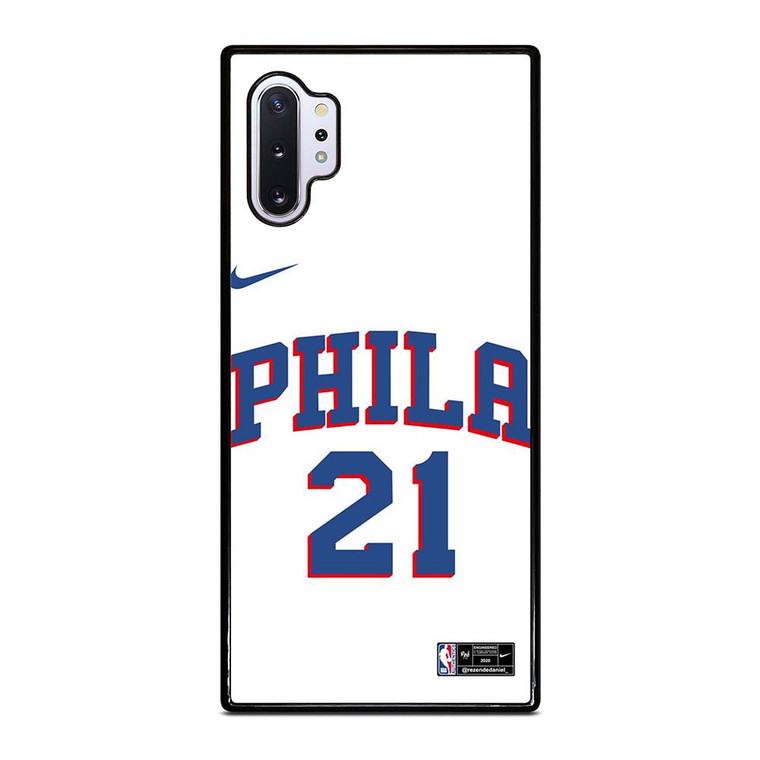 JOEL EMBIID PHILADELPHIA SIXERS KIT Samsung Galaxy Note 10 Plus Case Cover
