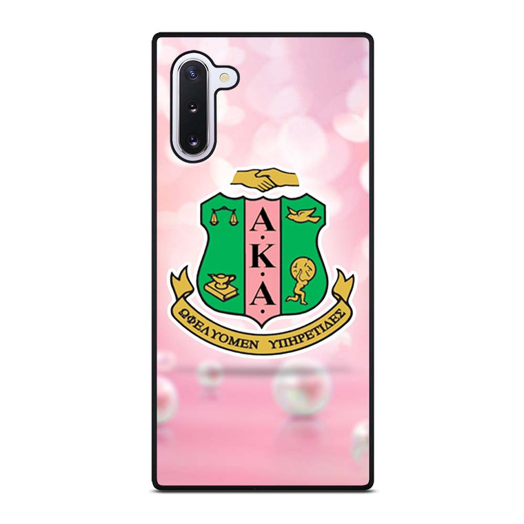 AKA PINK AND GREEN LOGO 2 Samsung Galaxy Note 10 Case Cover