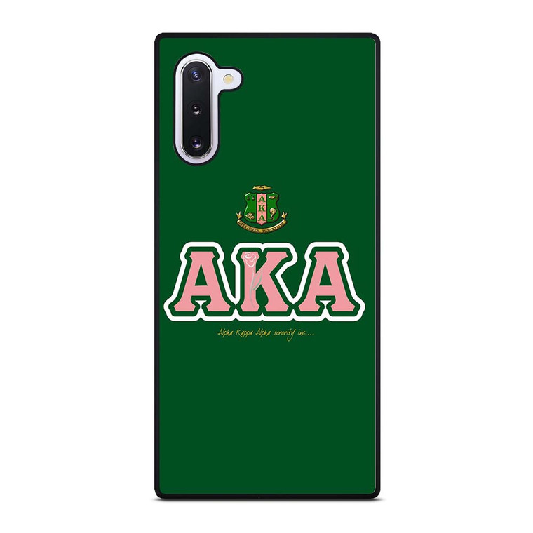 AKA PINK AND GREEN SIMPLE LOGO Samsung Galaxy Note 10 Case Cover