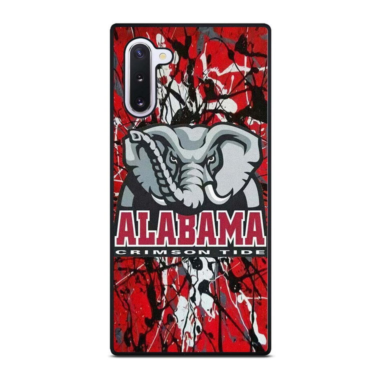 ALABAMA CRIMSON TIDE SPLASHED LOGO Samsung Galaxy Note 10 Case Cover