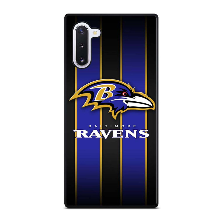 BALTIMORE RAVENS NFL STRIPE LOGO Samsung Galaxy Note 10 Case Cover