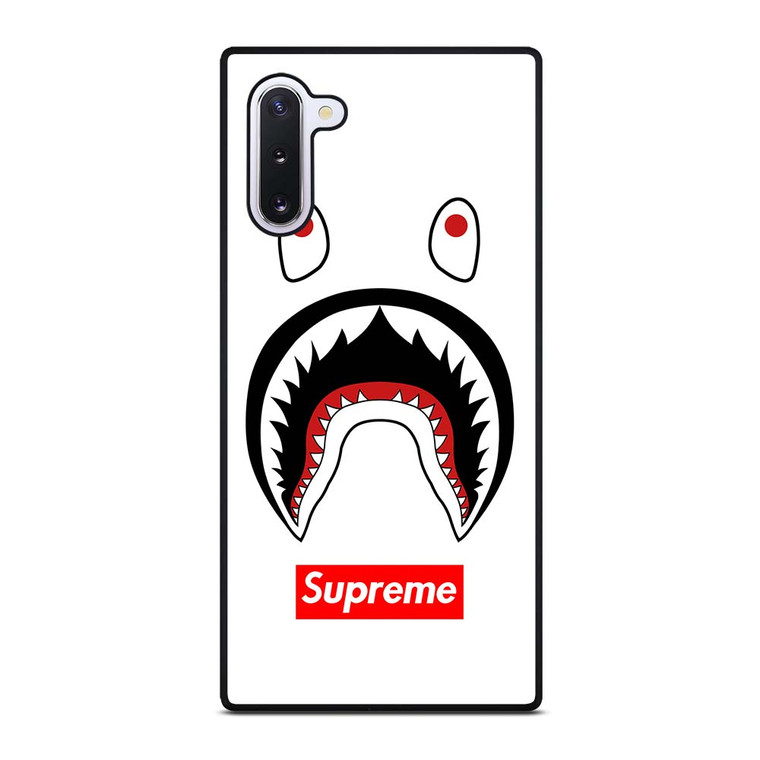 BAPE CAMO SHARK SUPREME WHITE Samsung Galaxy Note 10 Case Cover BAPE CAMO SHARK SUPREME WHITE Samsung Galaxy Note 10 Case Cover