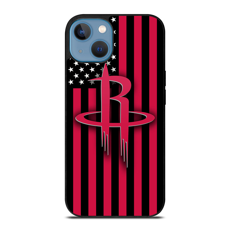 HOUSTON ROCKETS NBA USA FLAG iPhone 13 Case Cover
