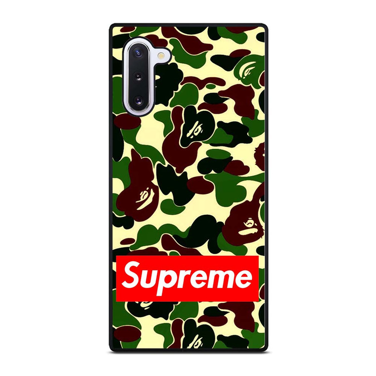 CAMO BAPE SUPREME Samsung Galaxy Note 10 Case Cover