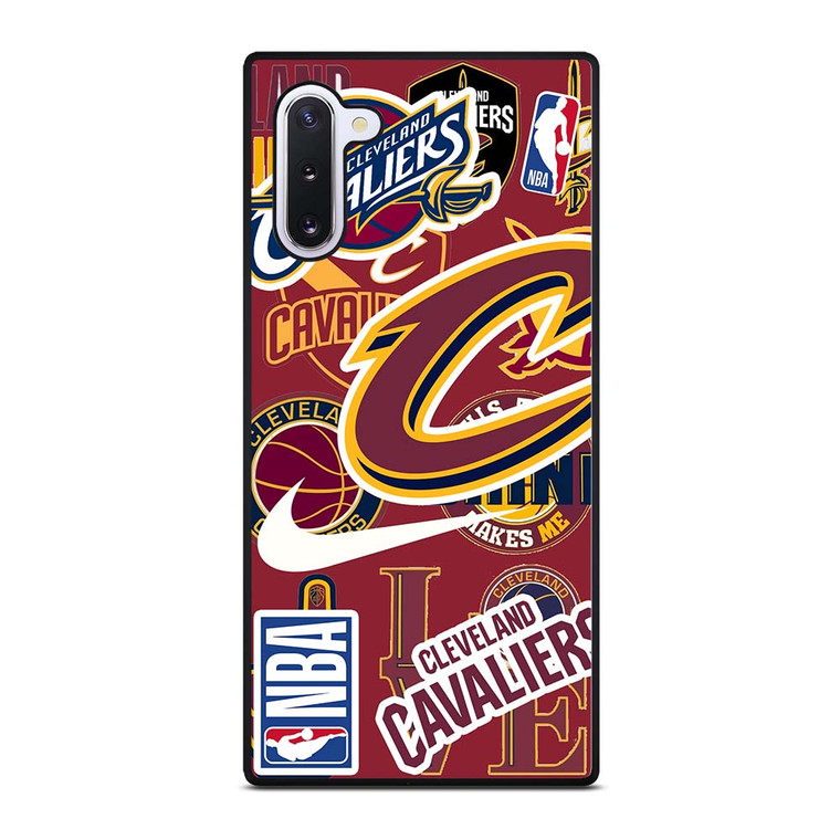 CLEVELAND CAVALIERS NBA STICKER BOMB Samsung Galaxy Note 10 Case Cover