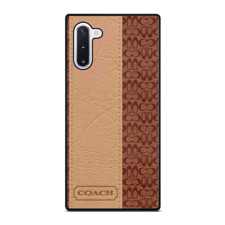 COACH NEW YORK BROWN LEATHER Samsung Galaxy Note 10 Case Cover COACH NEW YORK BROWN LEATHER Samsung Galaxy Note 10 Case Cover