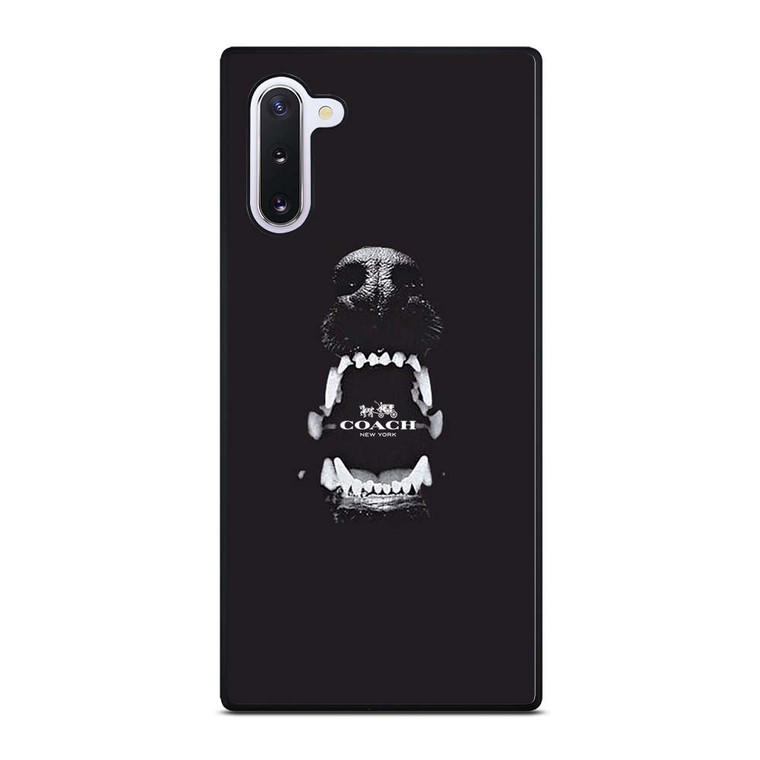 COACH NEW YORK LOGO DOG Samsung Galaxy Note 10 Case Cover