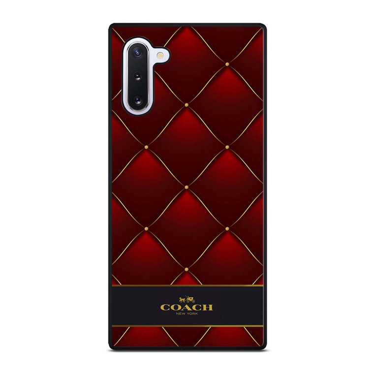 COACH NEW YORK RED GOLD Samsung Galaxy Note 10 Case Cover COACH NEW YORK RED GOLD Samsung Galaxy Note 10 Case Cover