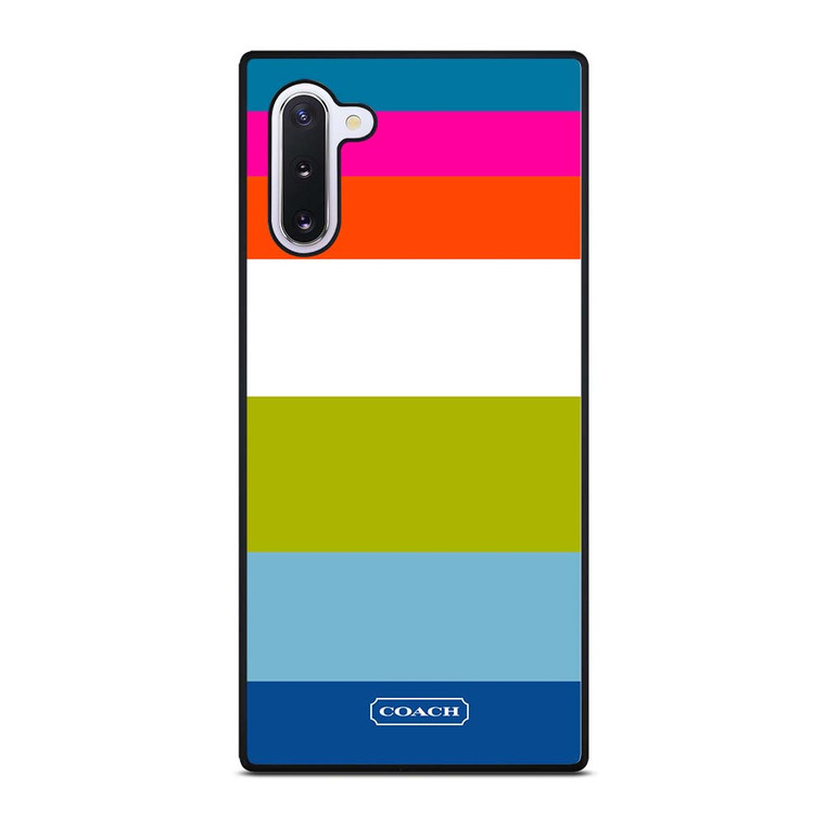 COACH NEW YORK STRIPE 2 Samsung Galaxy Note 10 Case Cover