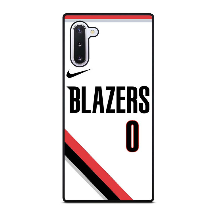 DAMIAN LILLARD PORTLAND TRAIL BLAZERS WHITE Samsung Galaxy Note 10 Case Cover