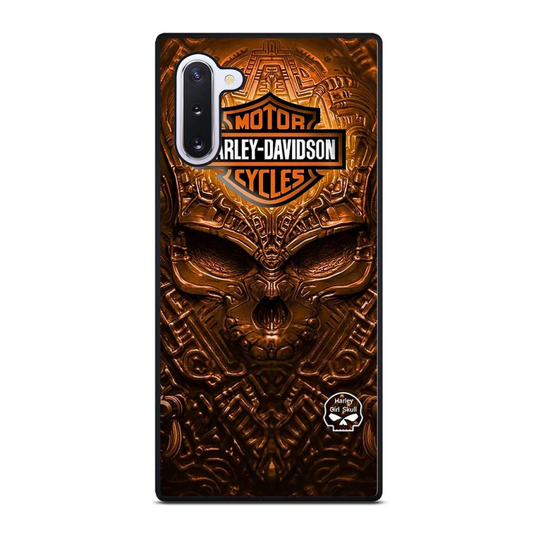 HARLEY DAVIDSON SKULL METAL MOTOR Samsung Galaxy Note 10 Case Cover