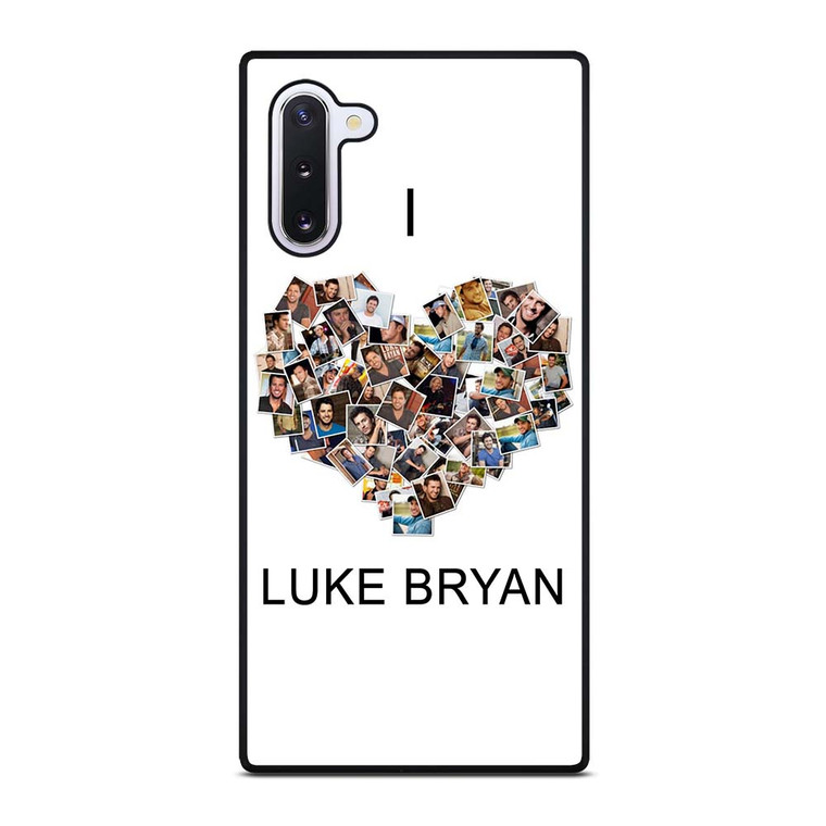 I LOVE LUKE BRYAN COLLAGE Samsung Galaxy Note 10 Case Cover