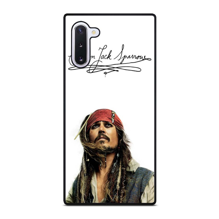 JACK SPARROW SIGNATURE PIRATES OF THE CARIBBEAN  Samsung Galaxy Note 10 Case Cover