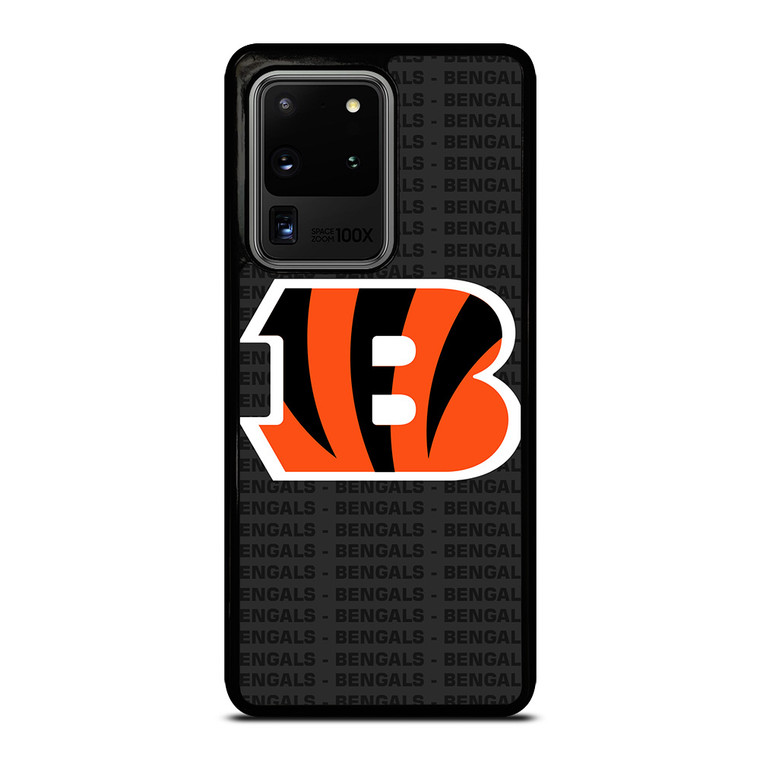 CINCINNATI BENGALS FOOTBALL TEXT Samsung Galaxy S20 Ultra Case Cover