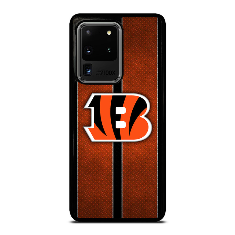 CINCINNATI BENGALS NFL METAL STRIPE Samsung Galaxy S20 Ultra Case Cover CINCINNATI BENGALS NFL METAL STRIPE Samsung Galaxy S20 Ultra Case Cover