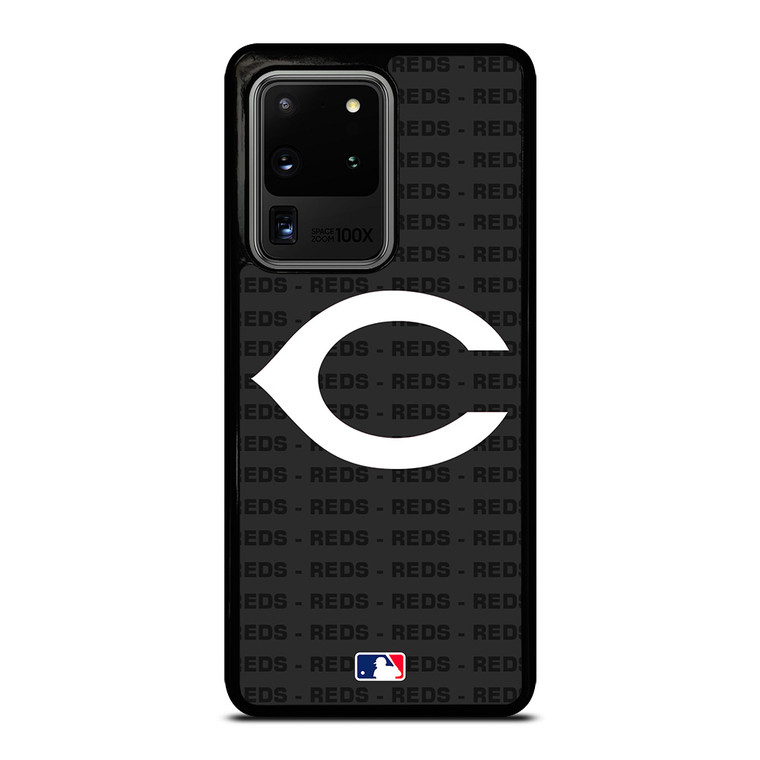 CINCINNATI REDS BASEBALL BLACK Samsung Galaxy S20 Ultra Case Cover