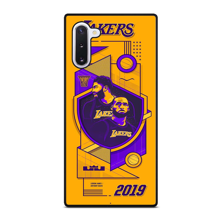 LA LAKERS LEBRON JAMES & ANTHONY DAVIS Samsung Galaxy Note 10 Case Cover