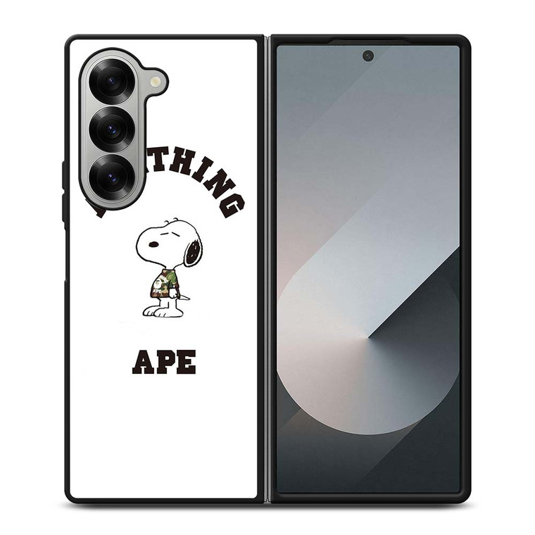 A BATHING APE BAPE SNOOPY Samsung Galaxy Z Fold 6 Case Cover