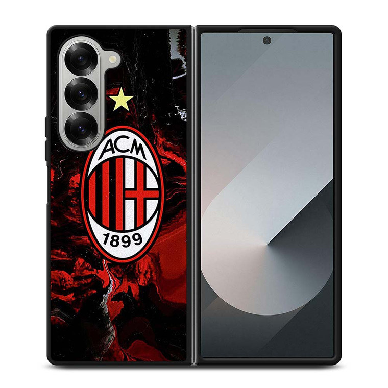 AC MILAN MARBLE LOGO Samsung Galaxy Z Fold 6 Case Cover