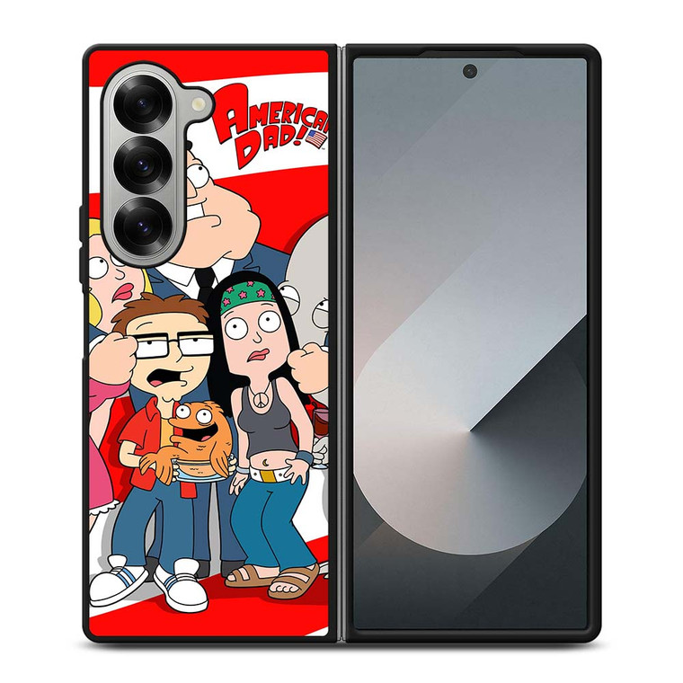AMERICAN DAD USA FLAG Samsung Galaxy Z Fold 6 Case Cover