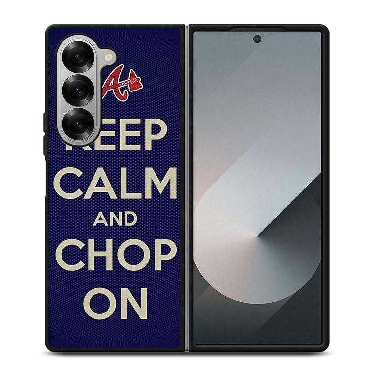 ATLANTA BRAVES CHOP ON BASEBALL Samsung Galaxy Z Fold 6 Case Cover