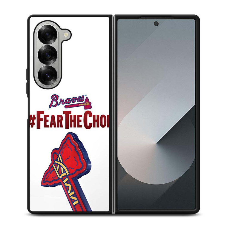 ATLANTA BRAVES FEAR CHOP SLOGAN Samsung Galaxy Z Fold 6 Case Cover
