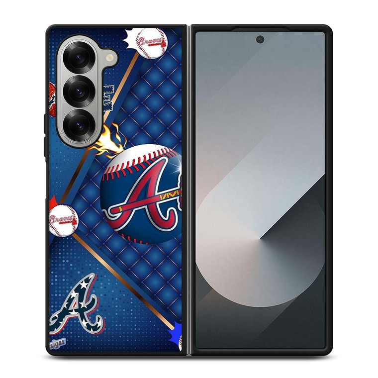 ATLANTA BRAVES LOVE BASEBALL Samsung Galaxy Z Fold 6 Case Cover