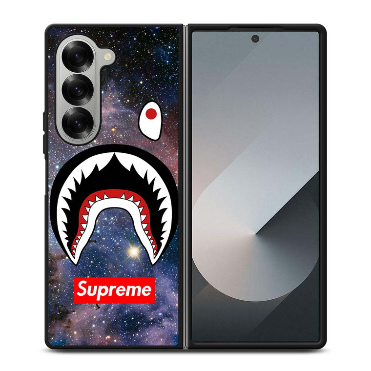 BAPE CAMO SHARK SUPREME NEBULA Samsung Galaxy Z Fold 6 Case Cover
