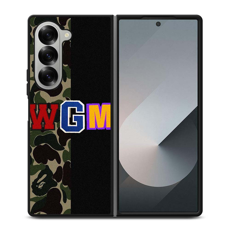 BAPE WGM CAMO Samsung Galaxy Z Fold 6 Case Cover