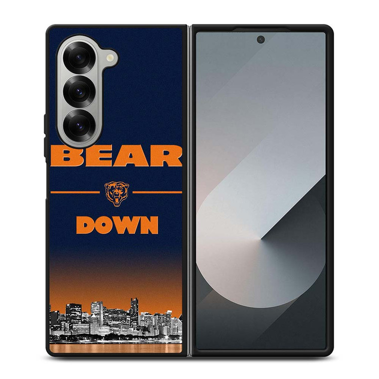 BEAR DOWN CHICAGO BEARS 3 Samsung Galaxy Z Fold 6 Case Cover