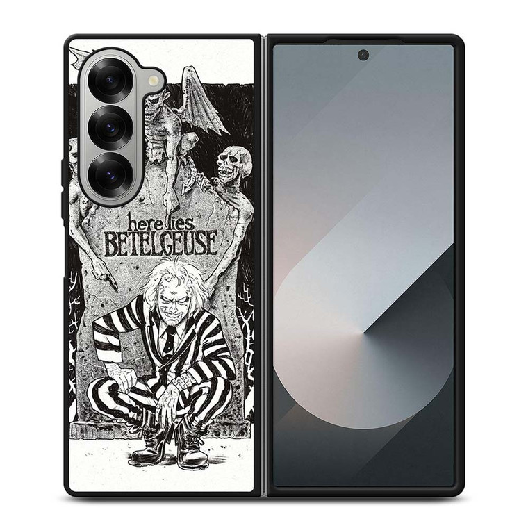 BEETLEJUICE TIM BURTON ART Samsung Galaxy Z Fold 6 Case Cover