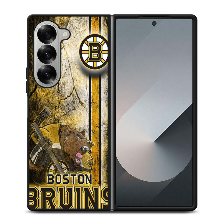 BOSTON BRUINS HOCKEY TEAM LOGO Samsung Galaxy Z Fold 6 Case Cover