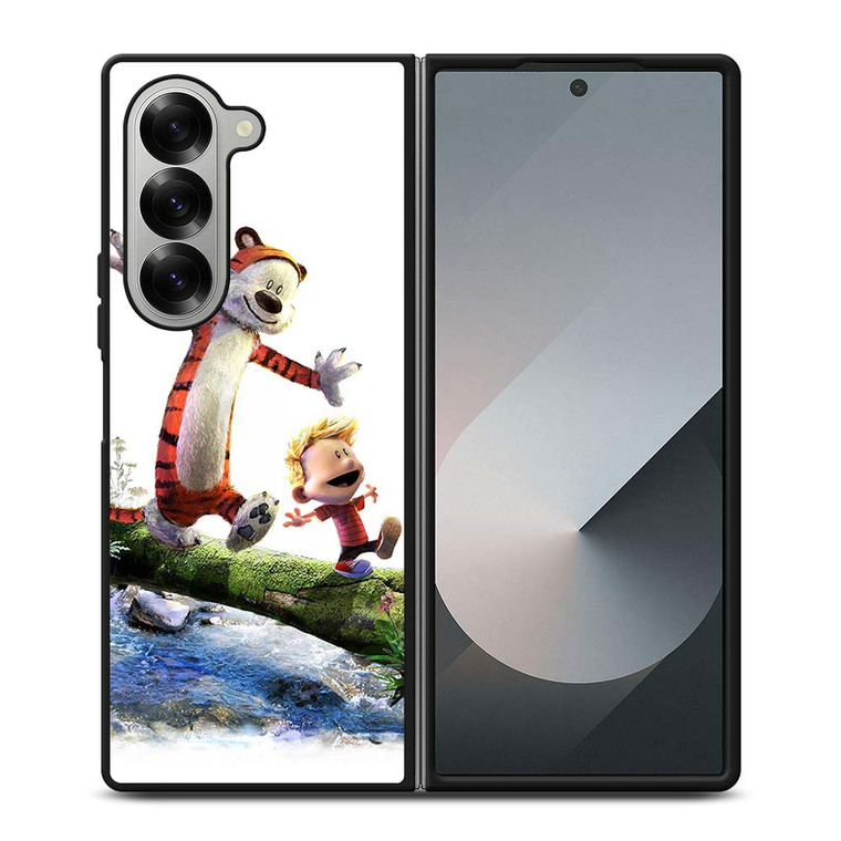 CALVIN AND HOBBES RIVER WOOD Samsung Galaxy Z Fold 6 Case Cover
