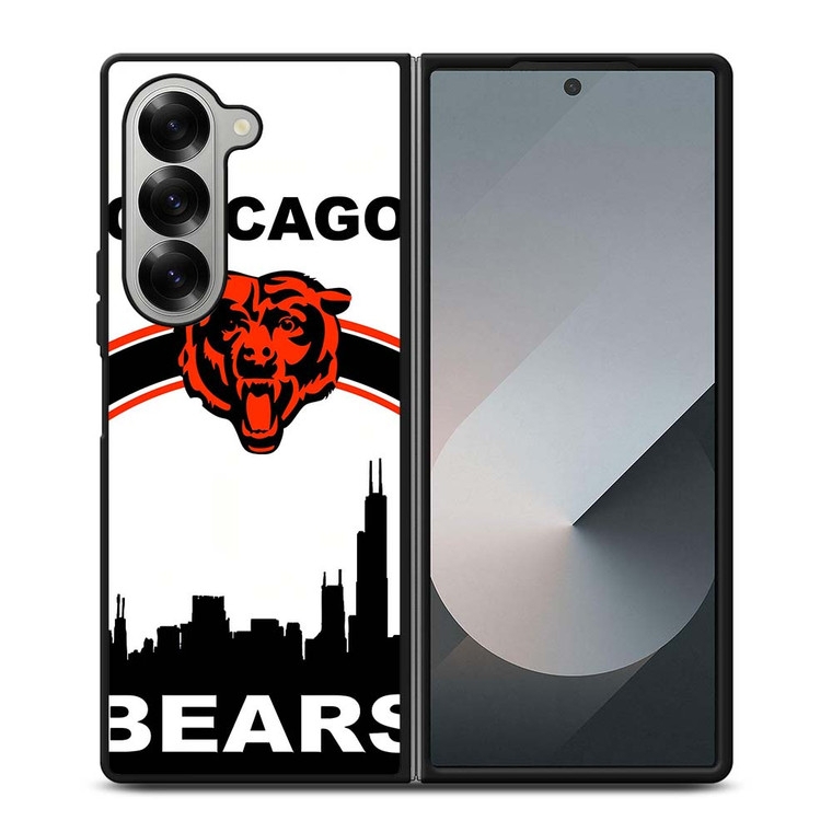 CHICAGO BEARS BAG STRIP Samsung Galaxy Z Fold 6 Case Cover