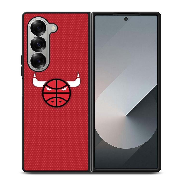 CHICAGO BULLS LOGO FAN ART Samsung Galaxy Z Fold 6 Case Cover