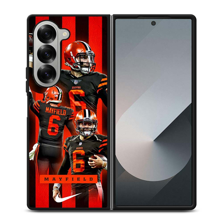 CLEVELAND BROWNS BAKER MAYFIELD 6 Samsung Galaxy Z Fold 6 Case Cover