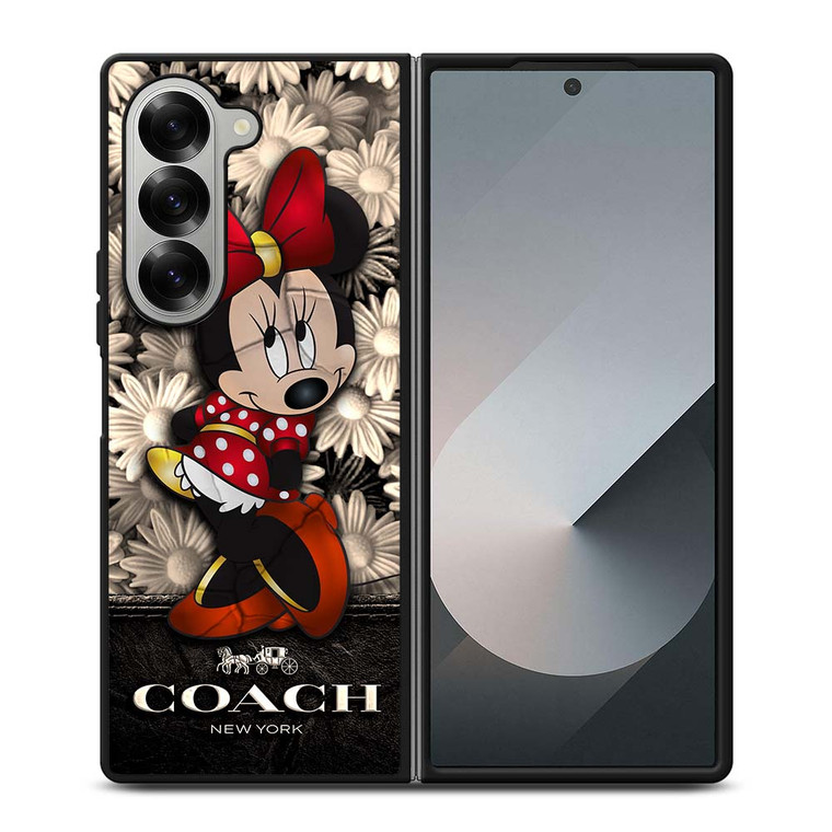 COACH FLOWER MINNIE MOUSE Samsung Galaxy Z Fold 6 Case Cover