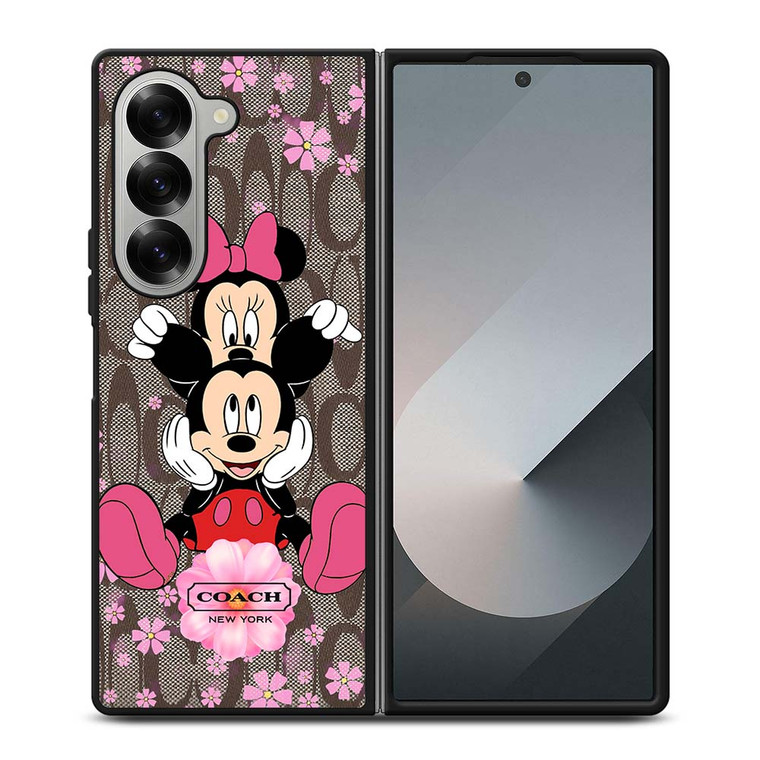 COACH MICKEY and MINNIE MOUSE Samsung Galaxy Z Fold 6 Case Cover