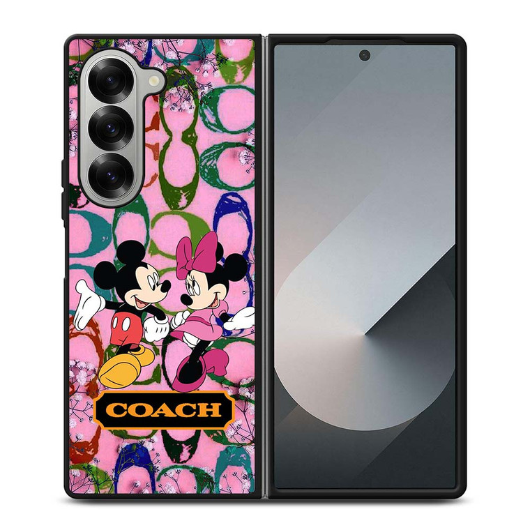COACH MICKEY MINNIE MOUSE Samsung Galaxy Z Fold 6 Case Cover