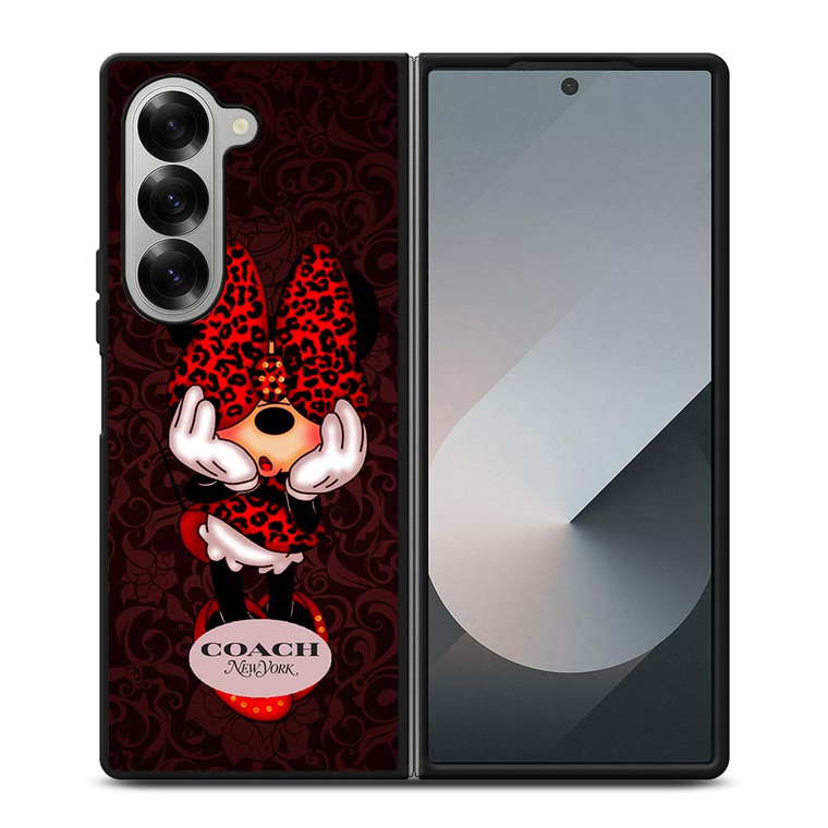 COACH MINNIE MOUSE NEW YORK Samsung Galaxy Z Fold 6 Case Cover