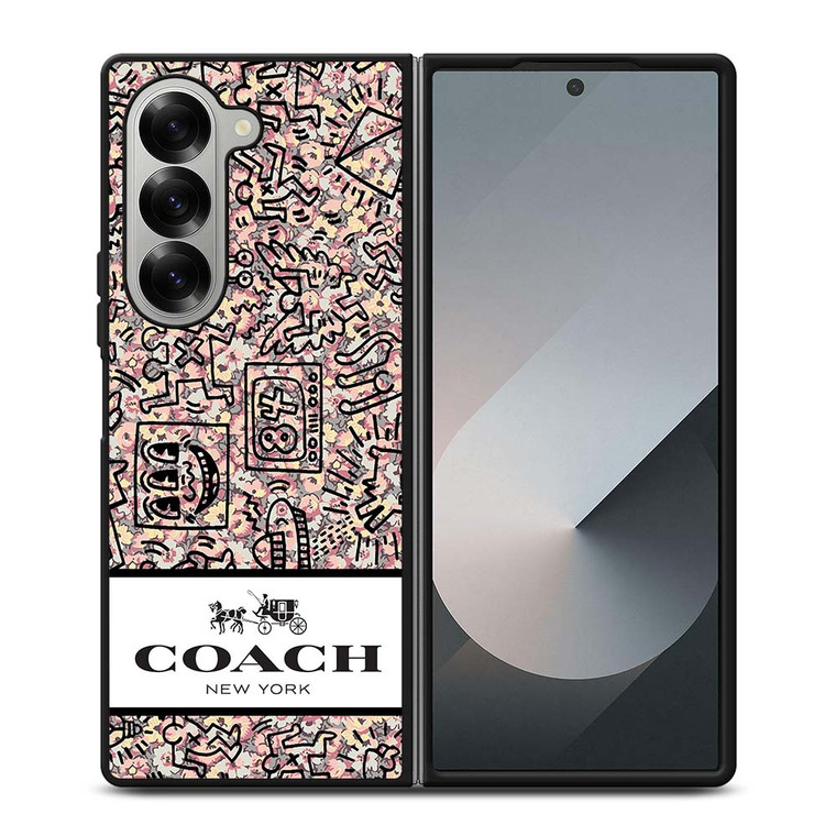 COACH NEW YORK ABSTRACK Samsung Galaxy Z Fold 6 Case Cover