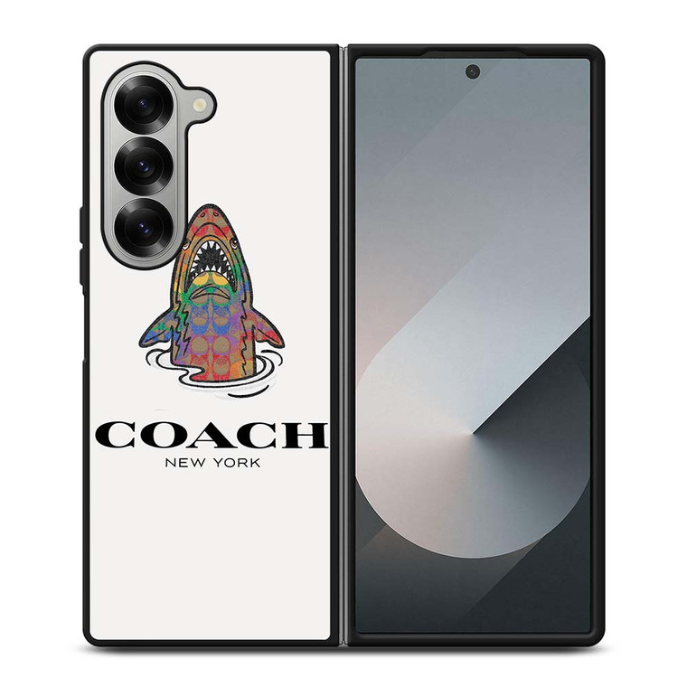COACH NEW YORK SHARK Samsung Galaxy Z Fold 6 Case Cover