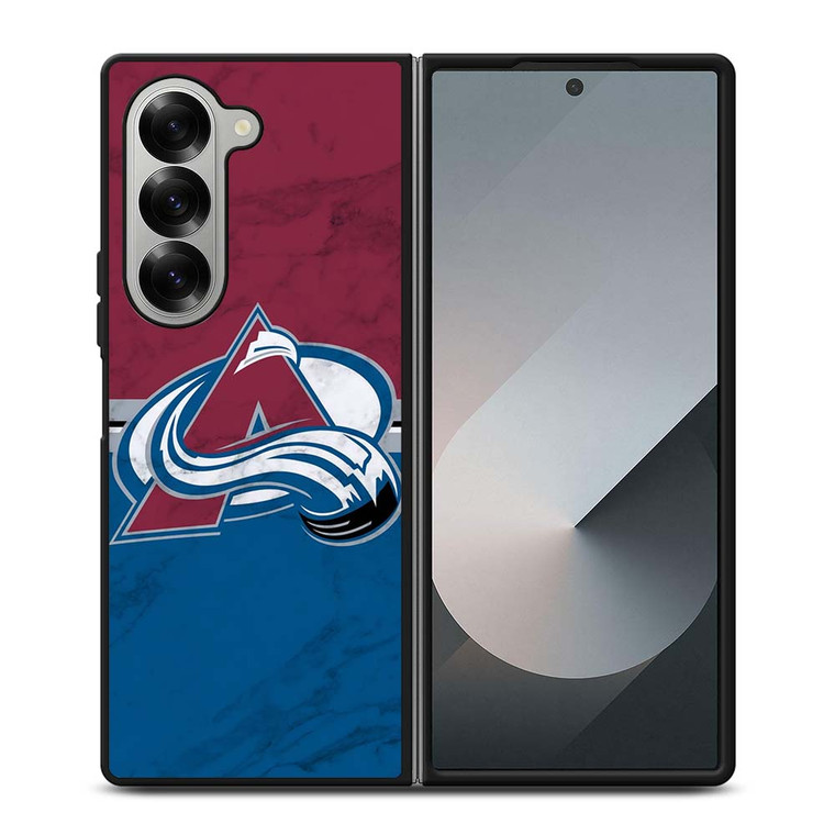 COLORADO AVALANCHE MARBEL Samsung Galaxy Z Fold 6 Case Cover