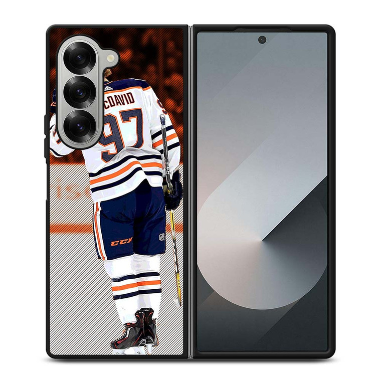 CONNOR MCDAVID EDMONTON OILERS NHL Samsung Galaxy Z Fold 6 Case Cover