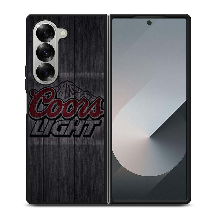 COORS LIGHT WOODEN LOGO Samsung Galaxy Z Fold 6 Case Cover