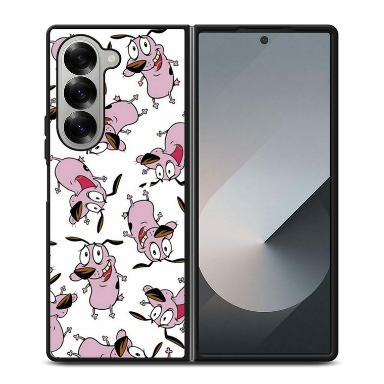 COURAGE THE COWARDLY DOG COLLAGE Samsung Galaxy Z Fold 6 Case Cover