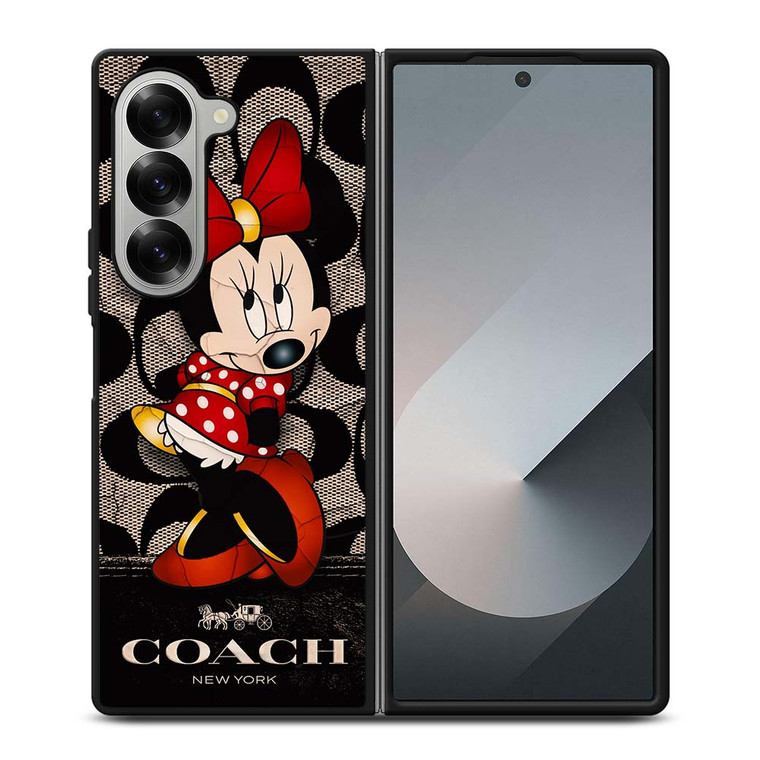 CUTE COACH MINNIE MOUSE Samsung Galaxy Z Fold 6 Case Cover